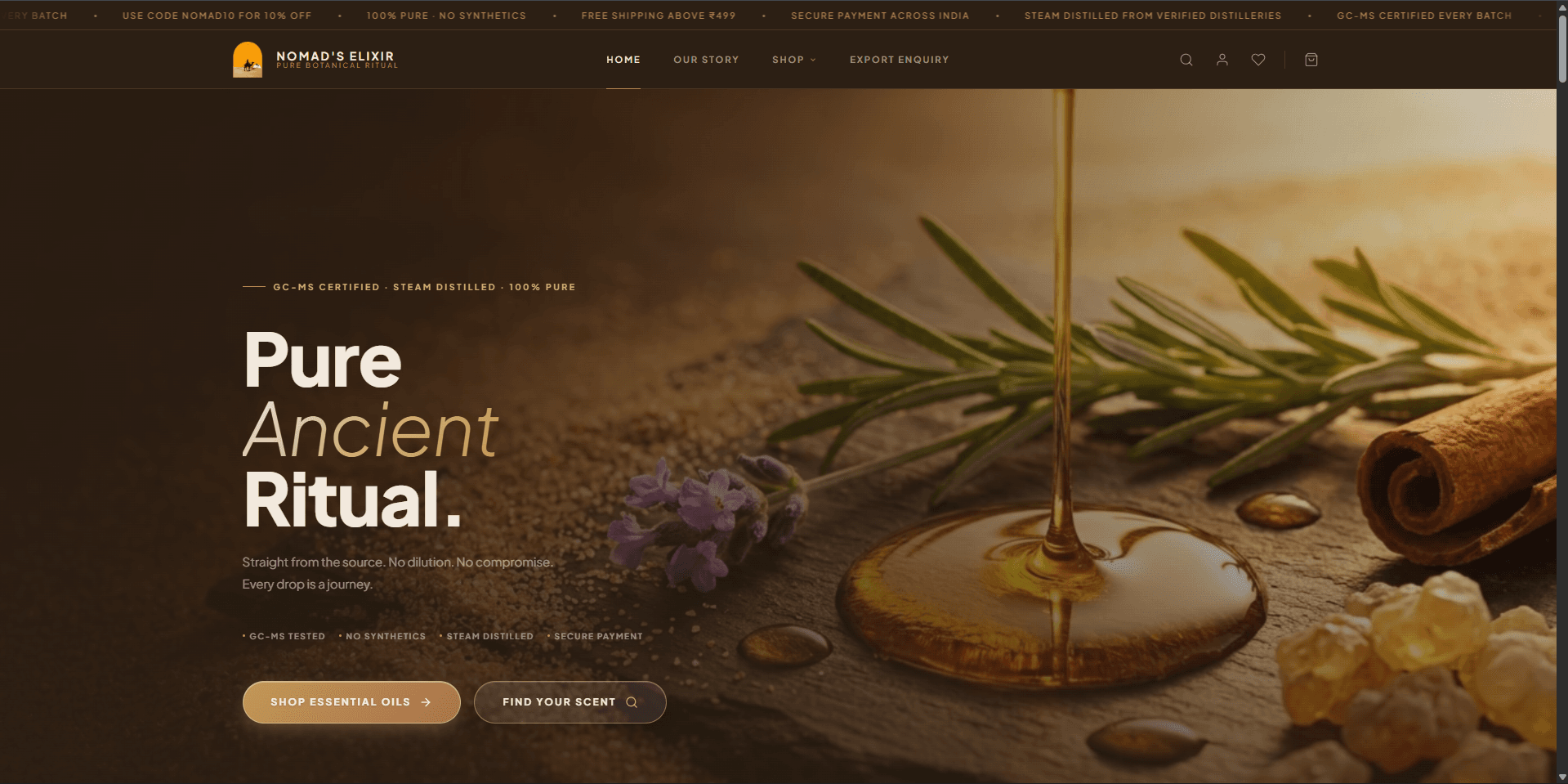 Nomads elixir Storefront